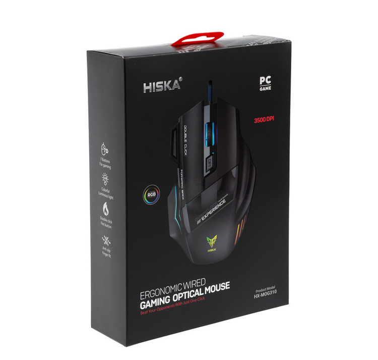موس گیمینگ هیسکا مدل HX-MOG310