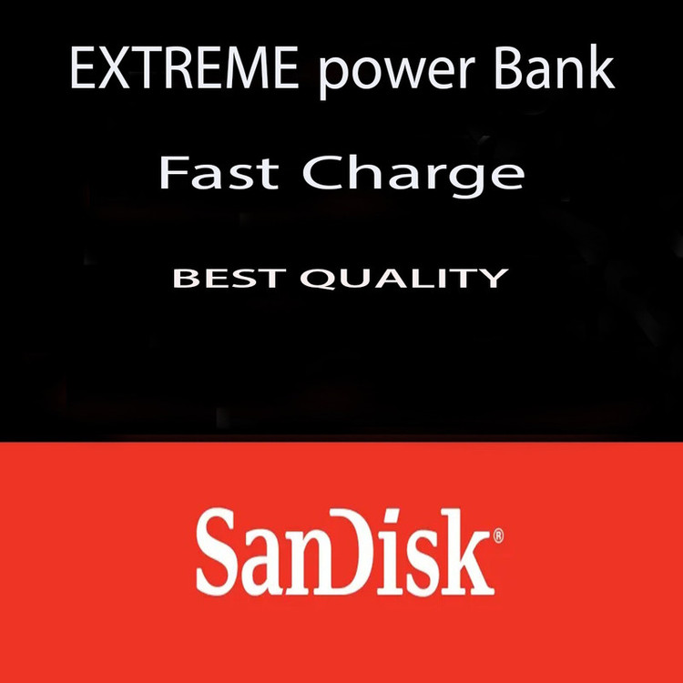 پاوربانک 22.5 وات سن دیسک مدل EXTREME ظرفیت 20000 میلیآمپرساعت