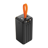 پاوربانک 22.5 وات تسکو مدل TP 5001 ظرفیت 50000 میلیآمپرساعت به همراه سه کابل متصل USB-A، USB-C و لایتنینگ