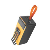 پاوربانک 22.5 وات تسکو مدل TP 5001 ظرفیت 50000 میلیآمپرساعت به همراه سه کابل متصل USB-A، USB-C و لایتنینگ