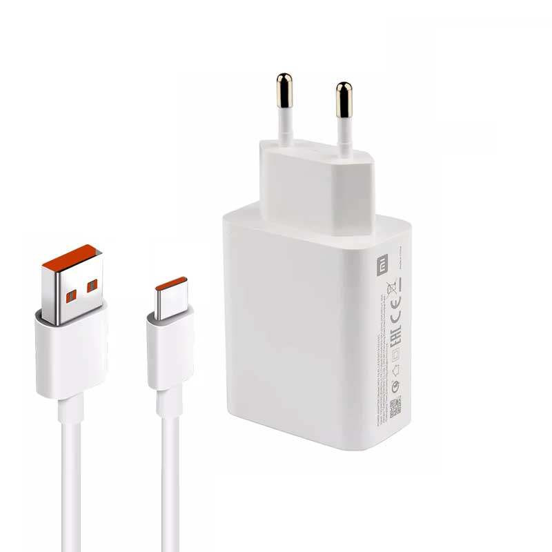 شارژر دیواری اصل شیائومی MI 33 W همراه کابل تایپ C