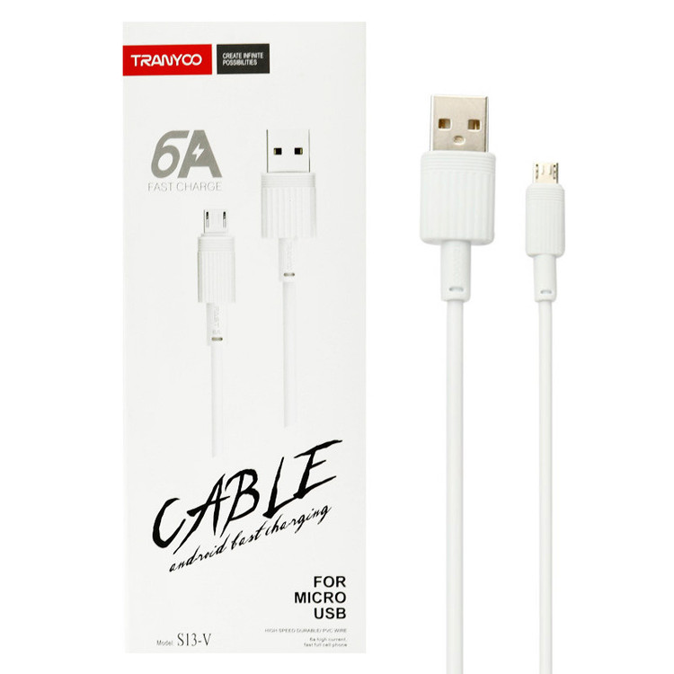 کابل تبدیل USB به microUSB ترانیو مدل S13-V طول 1 متر